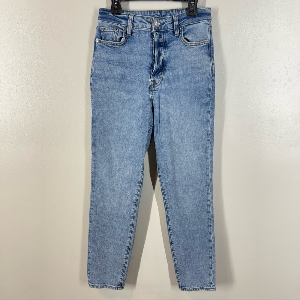 H&M Blue Straight Leg Jeans with Relaxed Fit